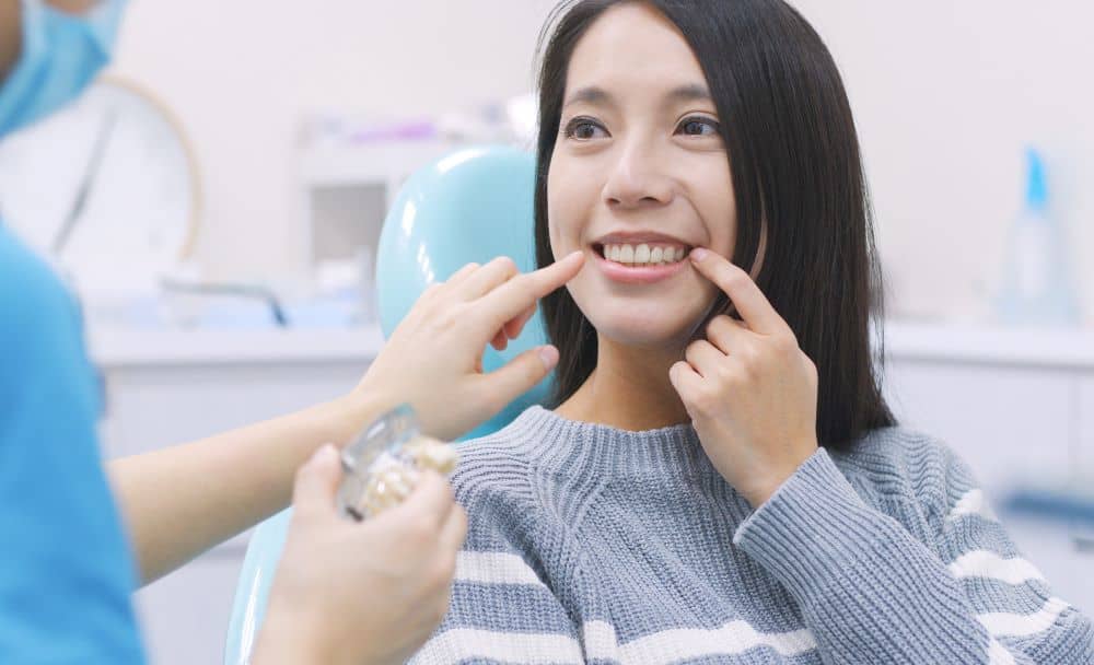 patient preparing for dental implants