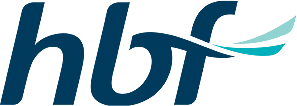 HBF health fund logo, transparent background