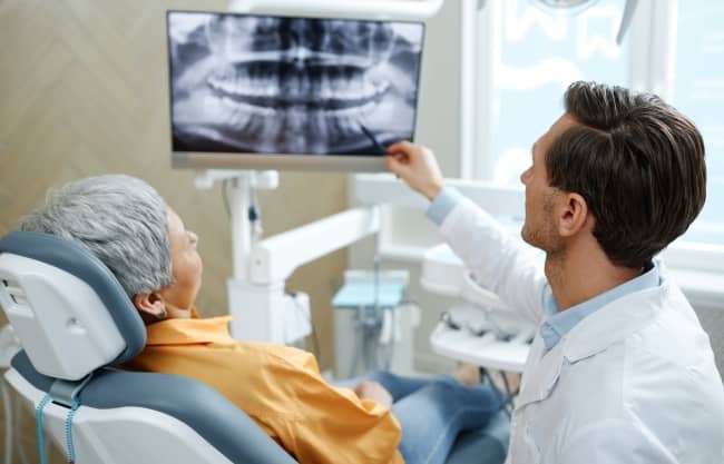 Visit your dentist as often as he or she recommends for regular dental hygiene checkups.